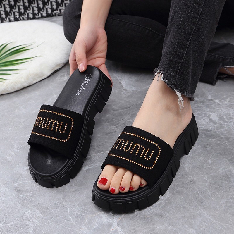 Dép MuMu siêu cấp Vippro đôn đế 5 phân chất liệu EVa