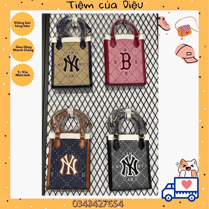 [CHÍNH HÃNG] Túi handphone MLB - Túi MLB Classic Monogram Boston Red Sox 7ACRMD93N-43PCD tiệm của Diệu
