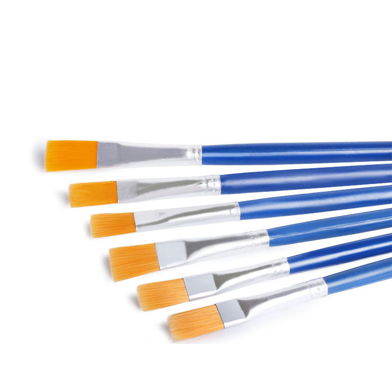 Vỉ bút vẽ 6 cây dùng để tô tượng, sơn chậu, trang trí tường