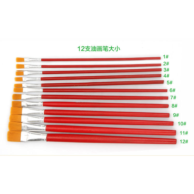 Vỉ bút vẽ, bút tỉa sơn 12 chiếc