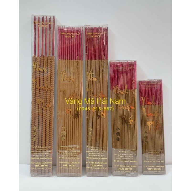 Nhang Thơm Thảo Dược Cao Cấp VĨNH THUẬN PHÁT - Hộp 3 Tấc & 4 Tấc