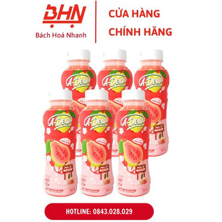 Lốc nước trái cây a-dew thạch dừa 450ml - vị ổi