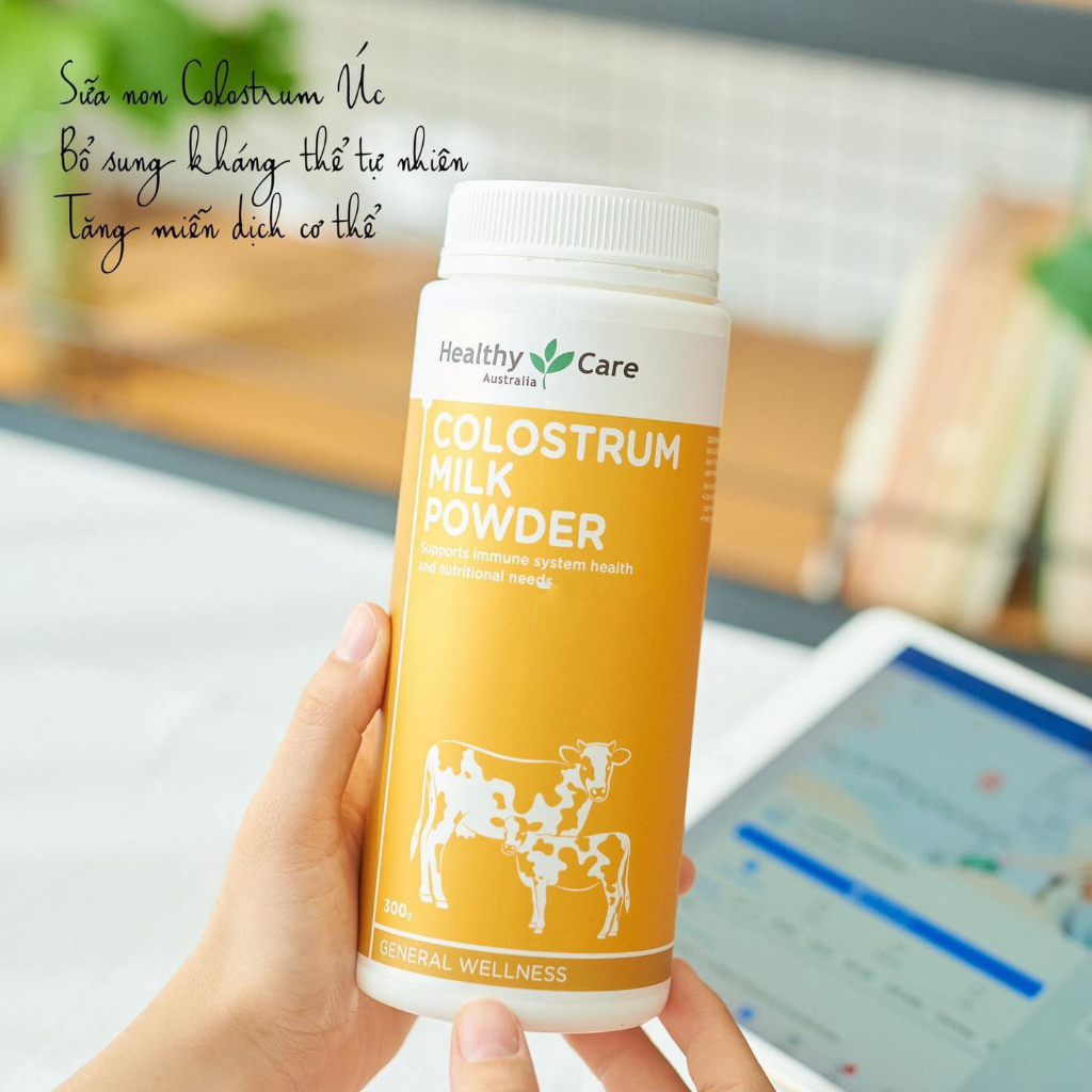 Sữa bò non Healthy Care Colostrum Milk Powder 300g của Úc