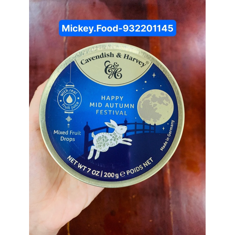 Kẹo trái cây Đức 200g hộp thiếc Cavendish & Harley