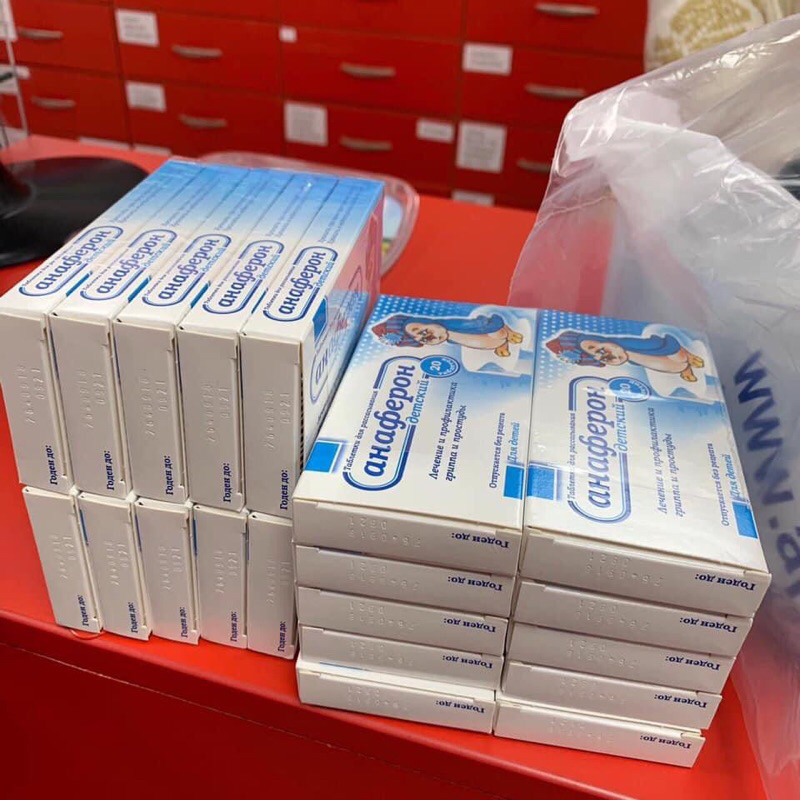 Tăng đề kháng Anaferon chim cánh cụt Nga cho bé