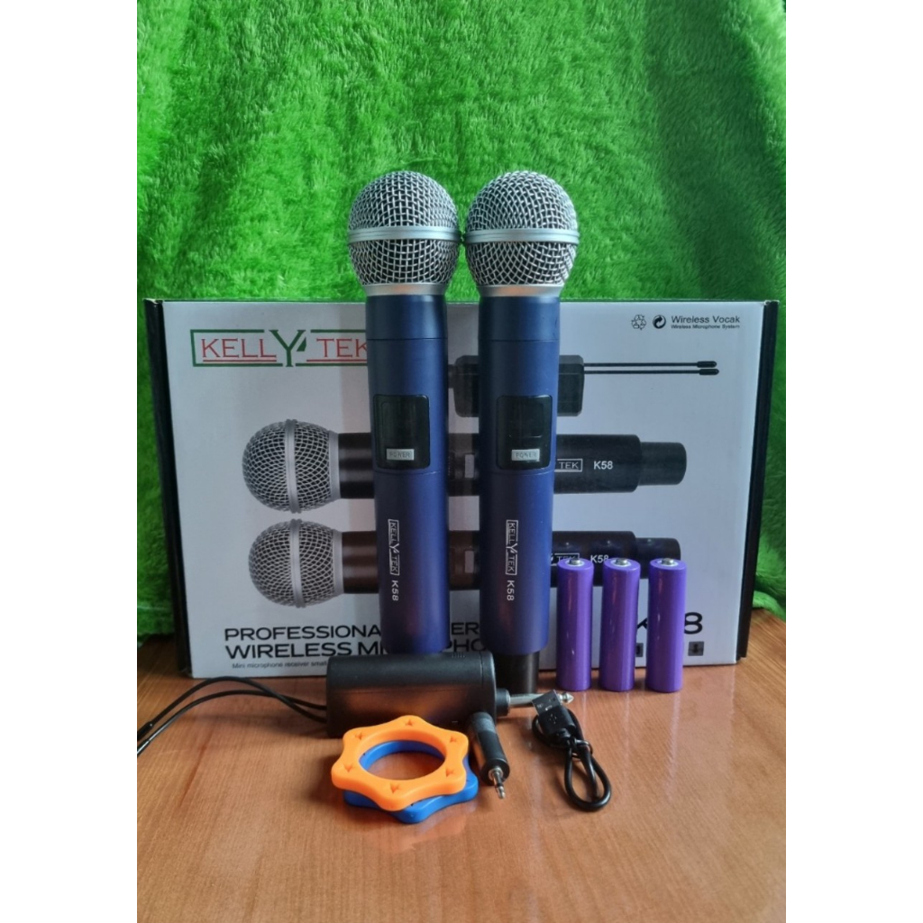 Bộ Micro không dây karaoke chuyên nghiệp ,âm thanh hay,KELLYTEK V-K108 | W003 | W001  BH 12 Tháng - AnPhuStore