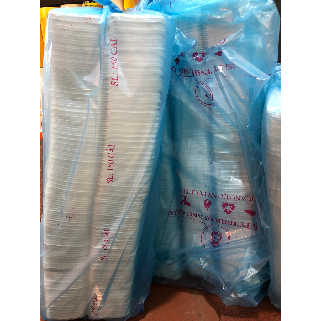 150 Hộp Xốp 1 ngăn đáy nông Quang Quân