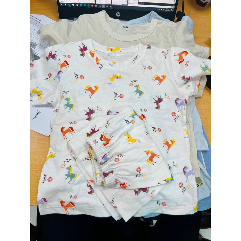 Bộ cộc hè cotton bé trai, bé gái hãng dư xịn 1-5Y