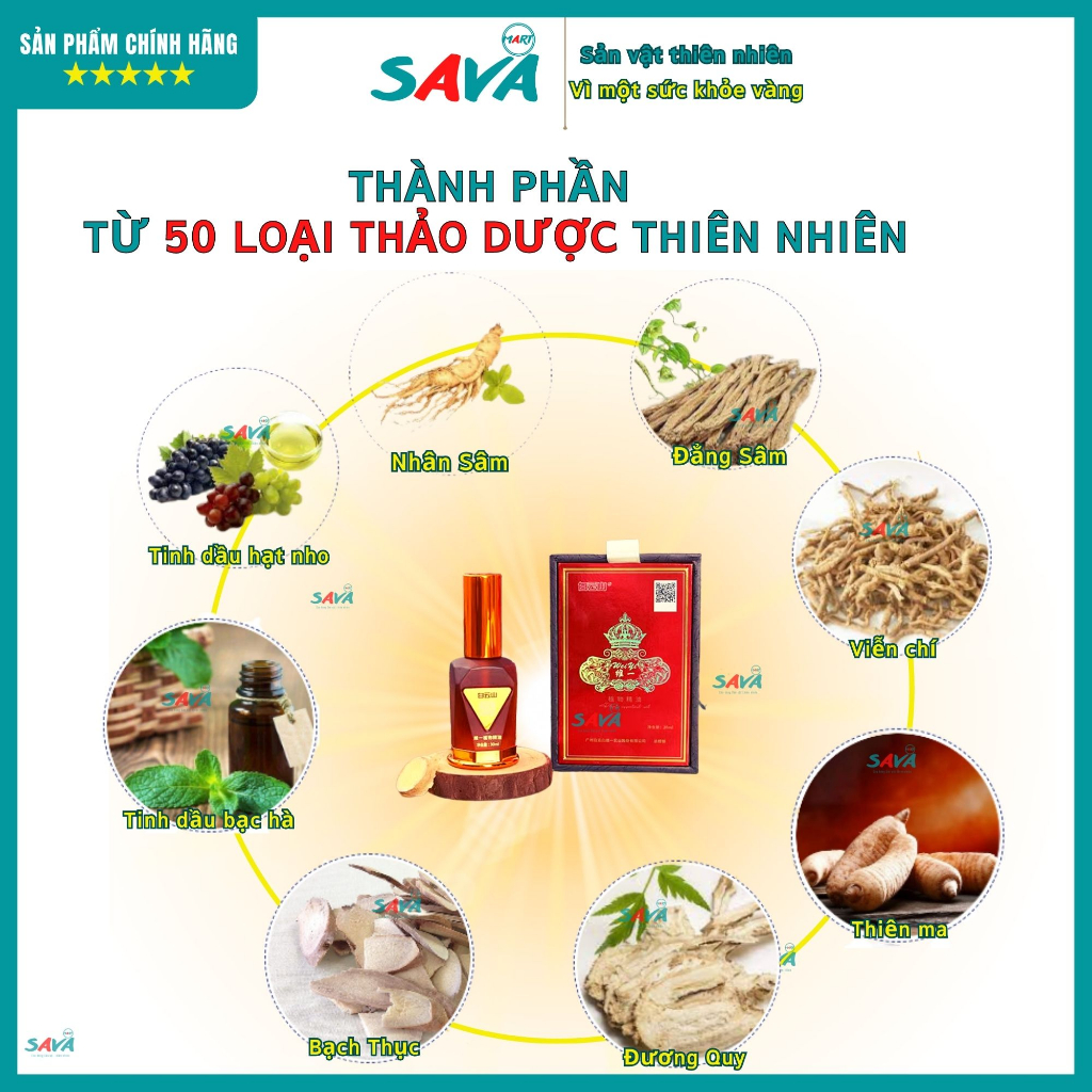 Tinh dầu Bạch Vân Sơn giảm đau nhanh cổ vai gáy, tê bì tay chân, đả thông kinh mạch, gai cột sống 30ml/lọ