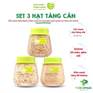 Set 3 hạt ăn dặm Mămmy tăng cân cho bé