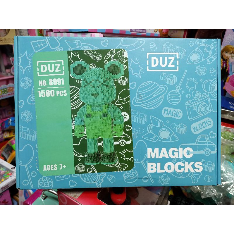 Hộp lê gô lắp ghép mô hình Gấu Magic Block 8991