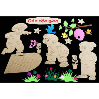 Góc dân gian Steam trang trí mầm non