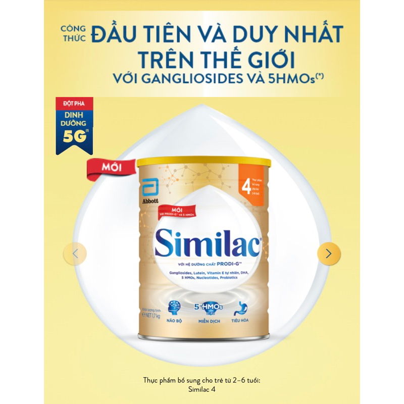 Similac 4 900g mẫu mới nhất