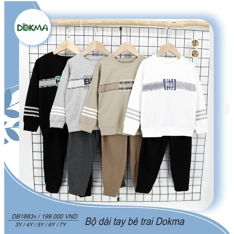 Bộ Dokma dài tay cho bé trai ( 3-7y )