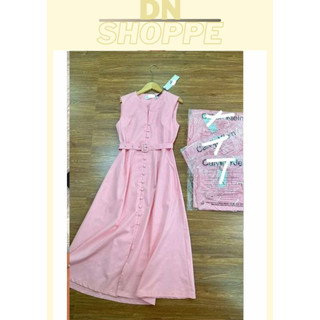 Midi dress C////K hàng đẹp, hàng full belt
