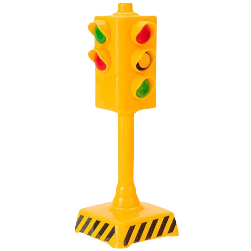 Cột Đèn Giao Thông trang trí bánh sinh nhật, cần cẩu trang trí bánh kem