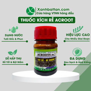 Acroot Kích Rễ Lan - Hoa Hồng - Hoa Kiểng Cực Mạnh, Phục Hồi Rễ, Nuôi Dưỡng Rễ Tơ Chai 100 ml