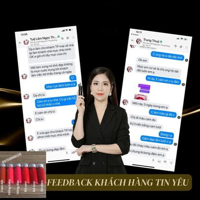 Mực phun xăm bám nhanh bong đậm