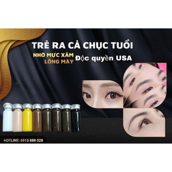 Mực phun xăm bám nhanh bong đậm