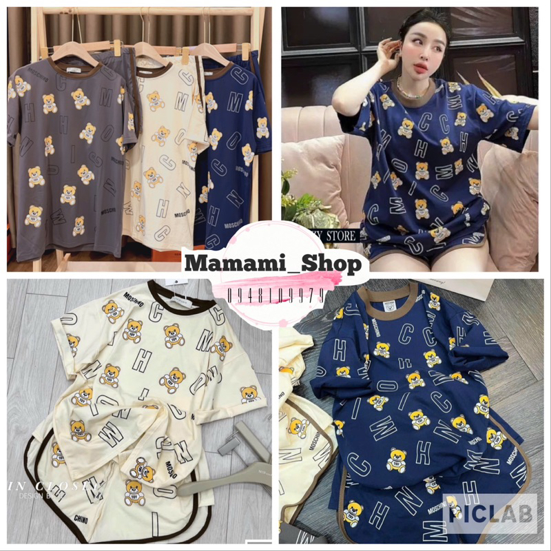 (HÀNG LOẠI 1) Bộ Đồ Bầu Dáng Thể Thao Hình Gấu CHẤT ĐẸP