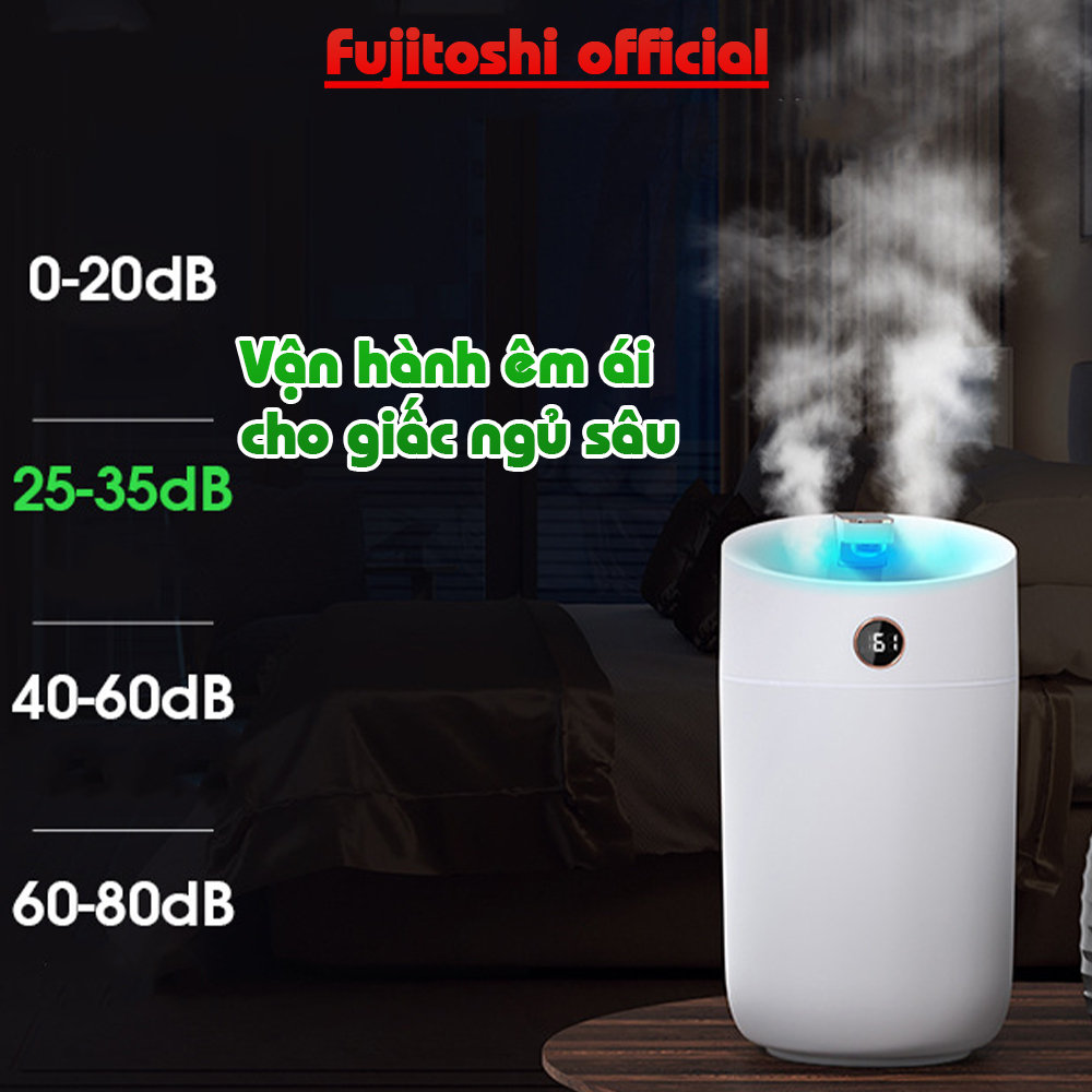 Máy Phun Sương Tạo ẩm Fujitoshi T16 Có màn hình hiển thị độ ẩm phòng tạo ẩm