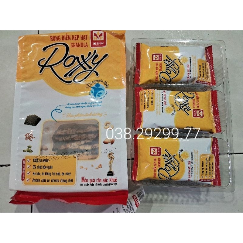 Rong biển kẹp hạt Granola, gạo lứt ngũ cốc rong biển - chà bông