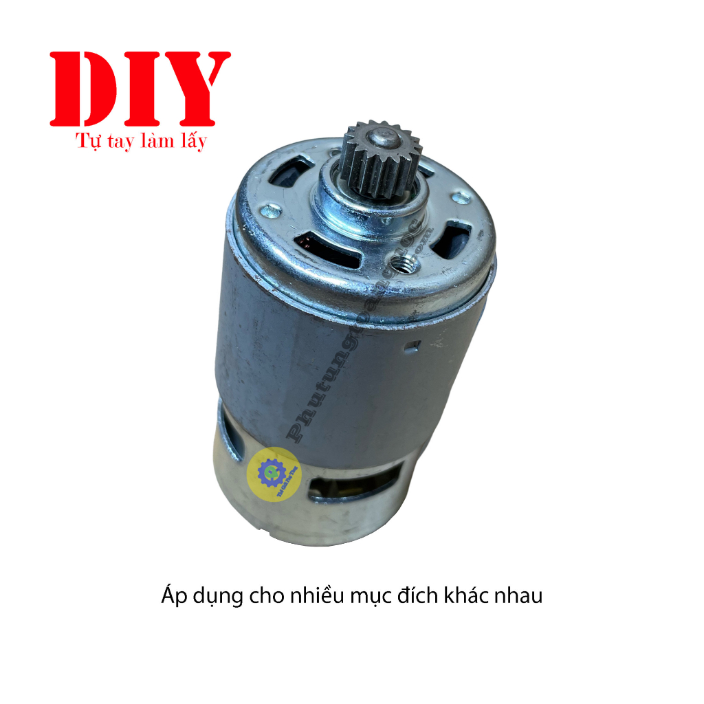 Động Cơ 775 Công Nghệ Chổi Than Sử Dụng Cho Máy Khoan Pin 18v | Motor 775 Nhông 16 Răng 100% Dây Đồng