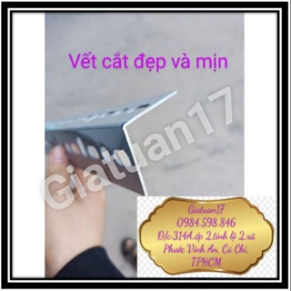 Dài 10cm đến 50cm Thanh sắt V Lỗ 3x3cm v3 DÀY 1.6MM ĐỦ  BAO KẸP