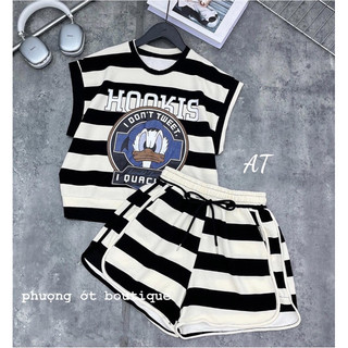 Set kẻ cotton vịt siu hot