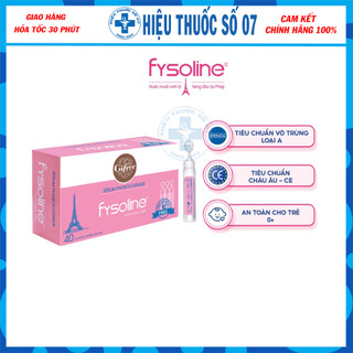Fysoline - Nước muối sinh lý - Nước muối đẳng trương - Vệ sinh mắt, mũi, miệng cho bé - Sản xuất tai Pháp