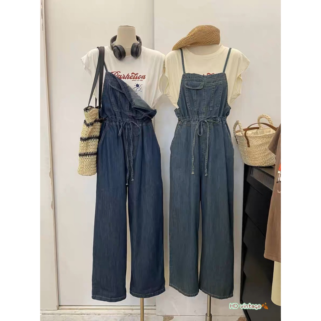 Quần yếm rút eo dáng dài 1993s boutique