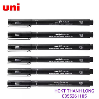 HCKT [THANH LONG] - Bút vẽ Line UNI PIN kháng nước vẽ kỹ thuật