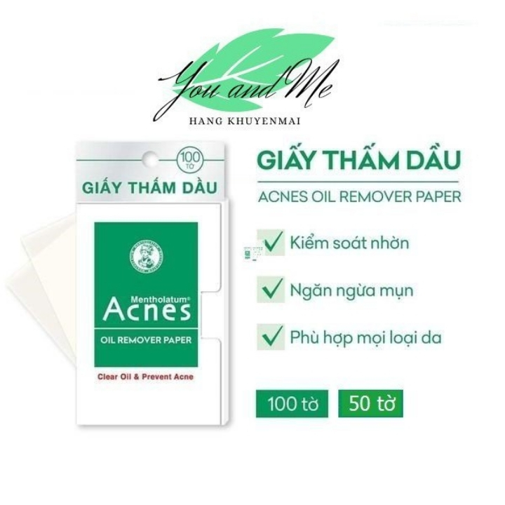 Giấy thấm dầu Acnes 100 tờ / 50 tờ