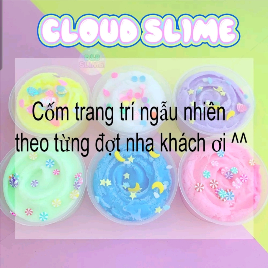 SLIME MÂY /Cloud Slime Hũ nhỏ Mini Bánh Flan