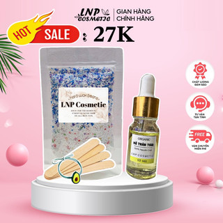 Combo sáp wax lông nóng 50g và 10ml mỡ trăn dùng thử giúp triệt lông nách , râu , tay chân ,bikini