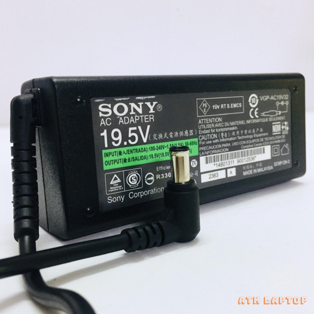Sạc Laptop SONY 19.5V 4.7A / 3.9A Cao Cấp - Sạc Sony Vaio, Sạc Sony Bảo Hành Đổi Mới 12 Tháng -Hà Nội Computer