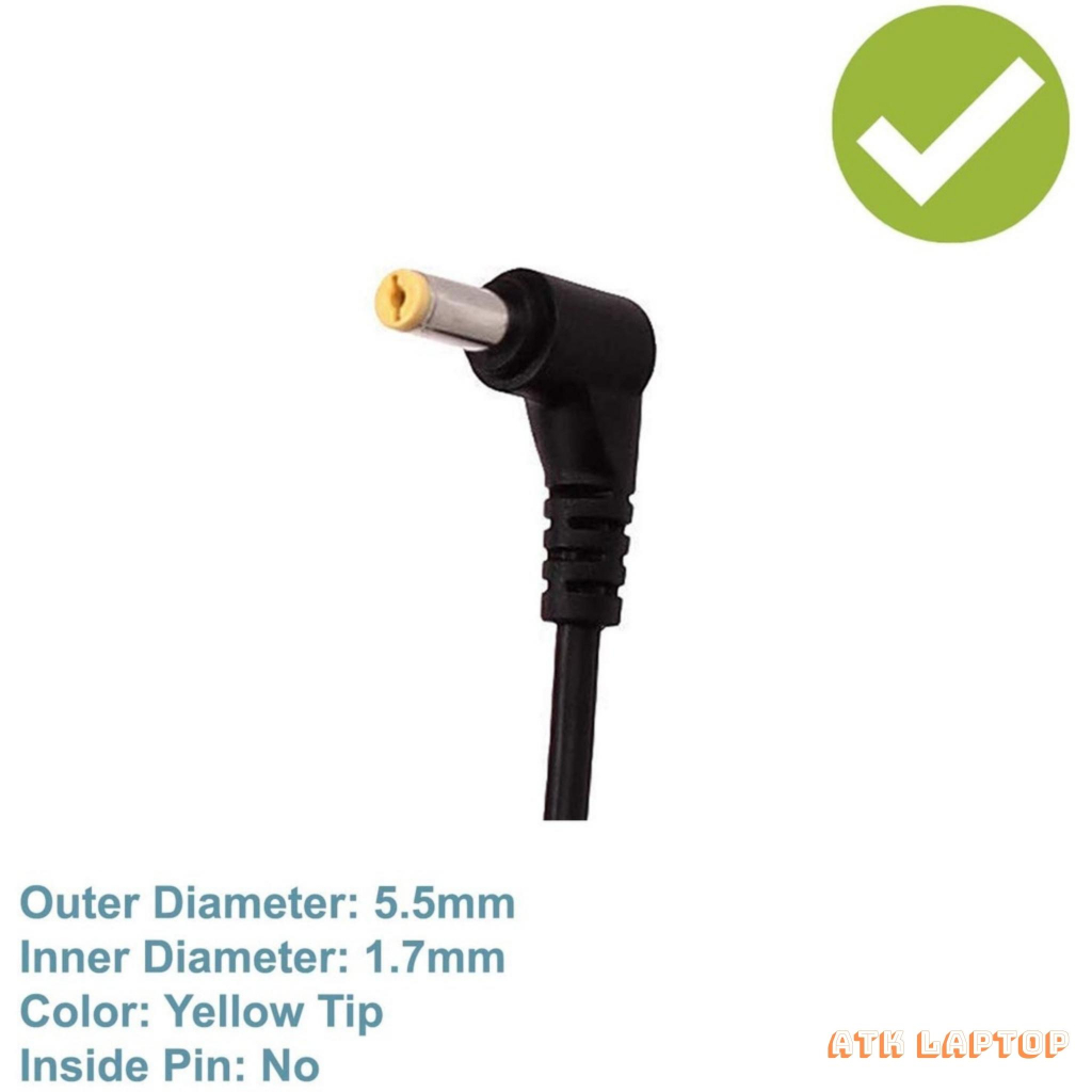 Sạc Laptop Acer 19V-3.42A-65W Zin chính hãng chân to, adapter laptop acer bảo hành 12 tháng - Hà Nội Computer