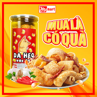 Da heo tỏi ớt, da heo chiên giòn hũ 160gr đồ ăn vặt Mymart