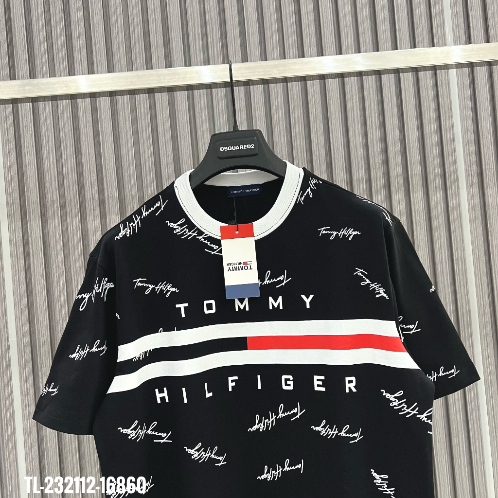 Áo Phông Nam Tomy Chữ Ký Full Áo  Hot Tren 2023 Chất Liệu Cotton Mịn Thấm Hút Mồ Hôi