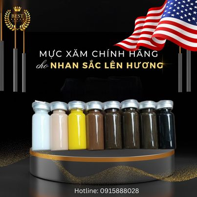 Mực phun xăm hữu cơ bám nhanh bong đậm