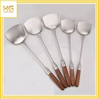 Sạn xào inox cán gỗ cẩm lai