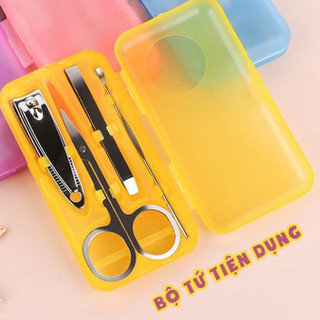 Bộ cắt móng tay mini 4 món - dụng cụ làm móng tay 4 món cho phụ nữ trẻ em tiện lợi