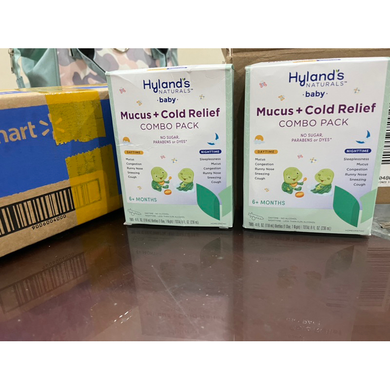 Siro tiêu đờm, giảm ho ngày và đêm cho trẻ từ 2-12 tuổi Hyland's Naturals Kids Cough & Mucus.