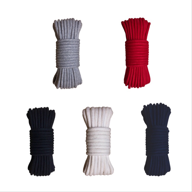10 mét - Dây Cotton tròn 5mm có lõi chắc chắn dùng ko đàn hồi êm tay dùng làm macrame, trang trí, căng lều