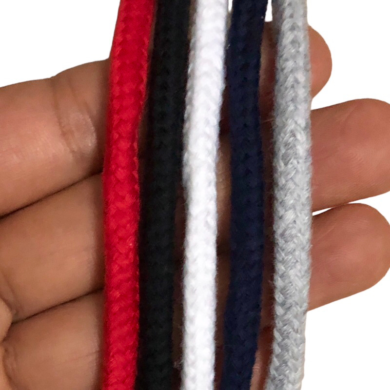 10 mét - Dây Cotton tròn 5mm có lõi chắc chắn dùng ko đàn hồi êm tay dùng làm macrame, trang trí, căng lều