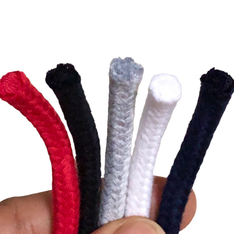 10 mét - Dây Cotton tròn 5mm có lõi chắc chắn dùng ko đàn hồi êm tay dùng làm macrame, trang trí, căng lều