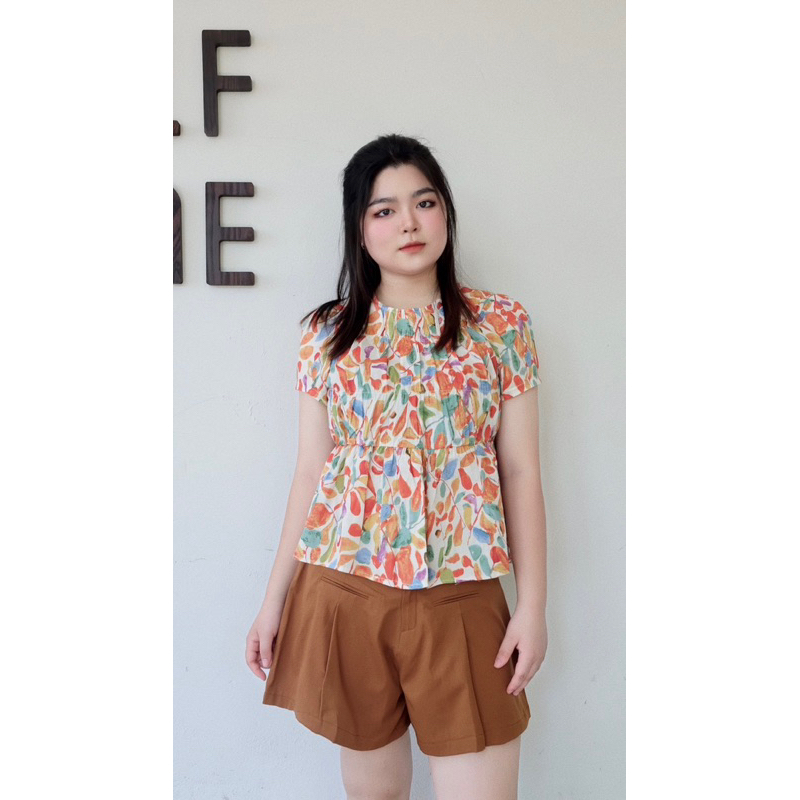 Áo somi chấm bi - hoa thô chun ngực Bigsize 50-90kg