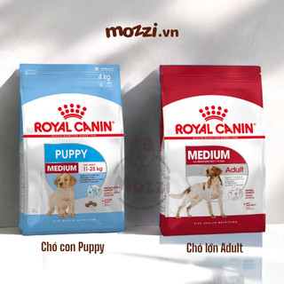 [1kg - 4kg] Thức ăn hạt Royal canin Medium Puppy Adult cho chó kích thước trung bình