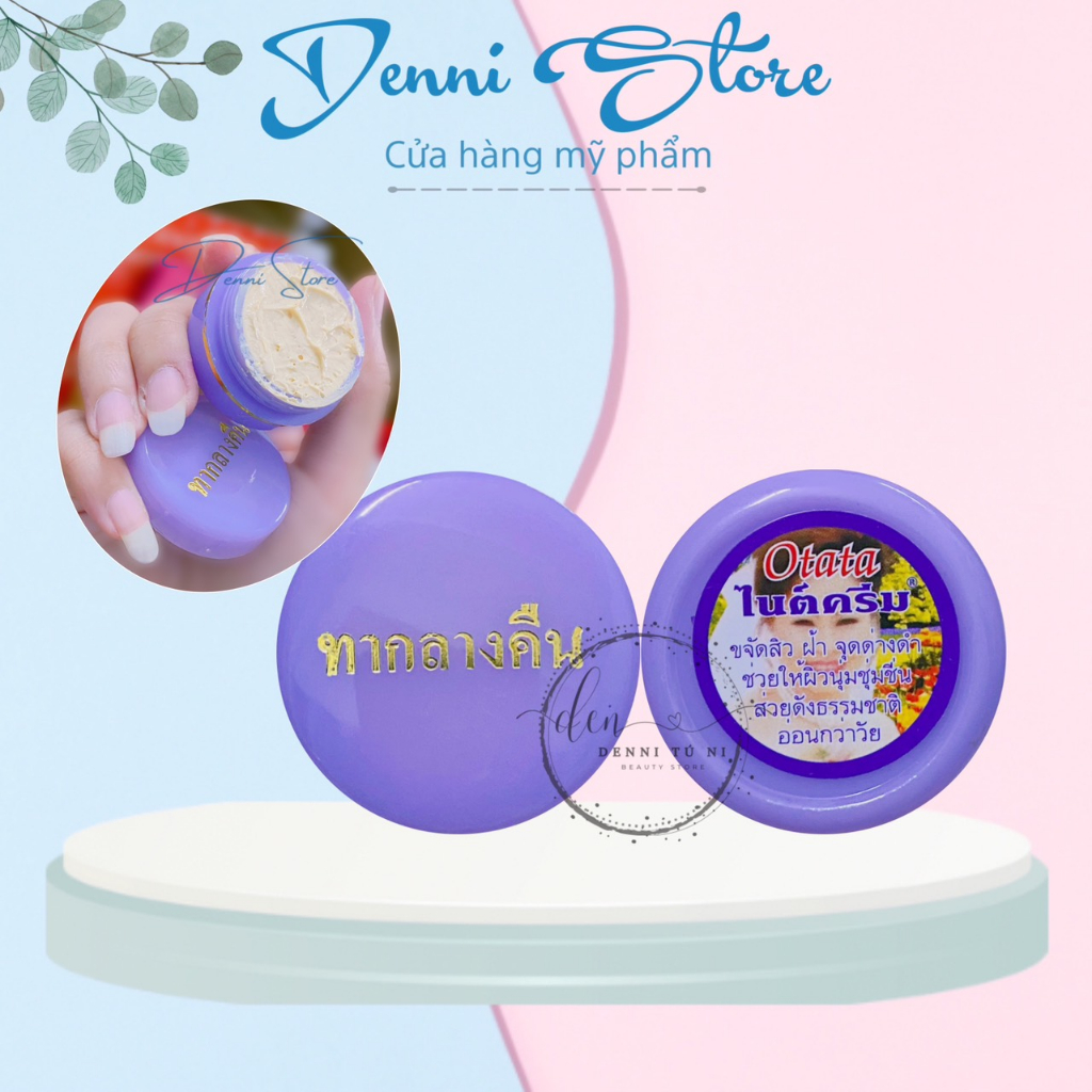 Hộp kem tím Otata Thái Lan khử nám da