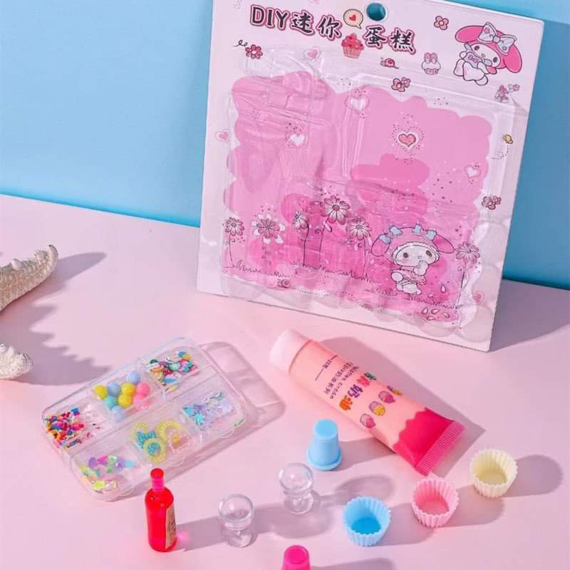 Bộ đồ chơi làm bánh kem DIY sáng tạo cho bé, hàng có sẵn